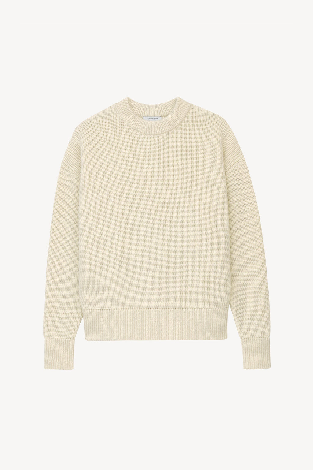 NA-KD structured knit sweater in beige