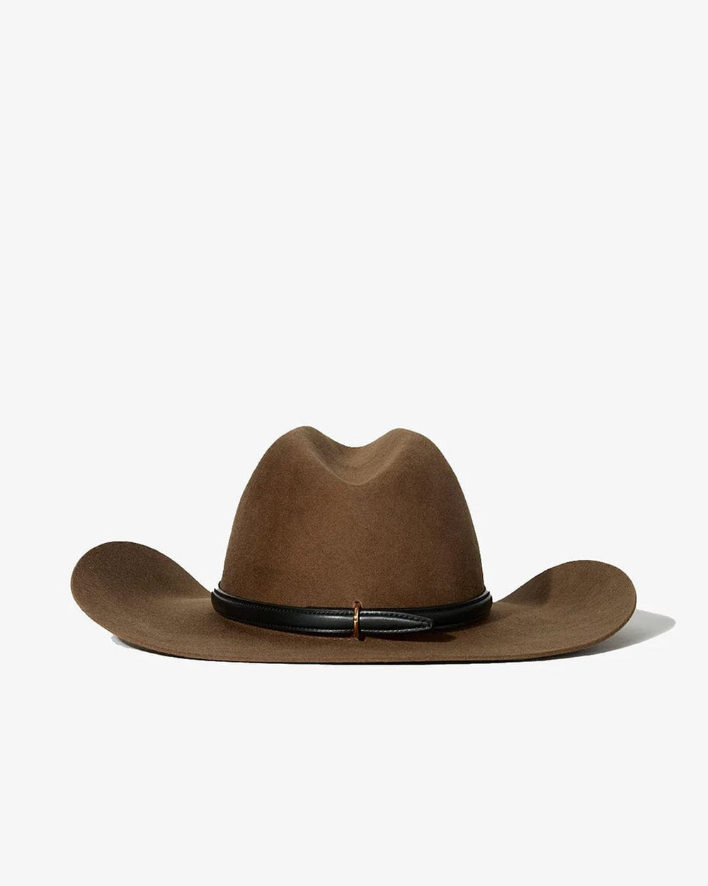 Ross Janessa Leone Wide Brim Felt Fedora in Camel with Cream Band Ross Hat | Janessa Leoné main image 3