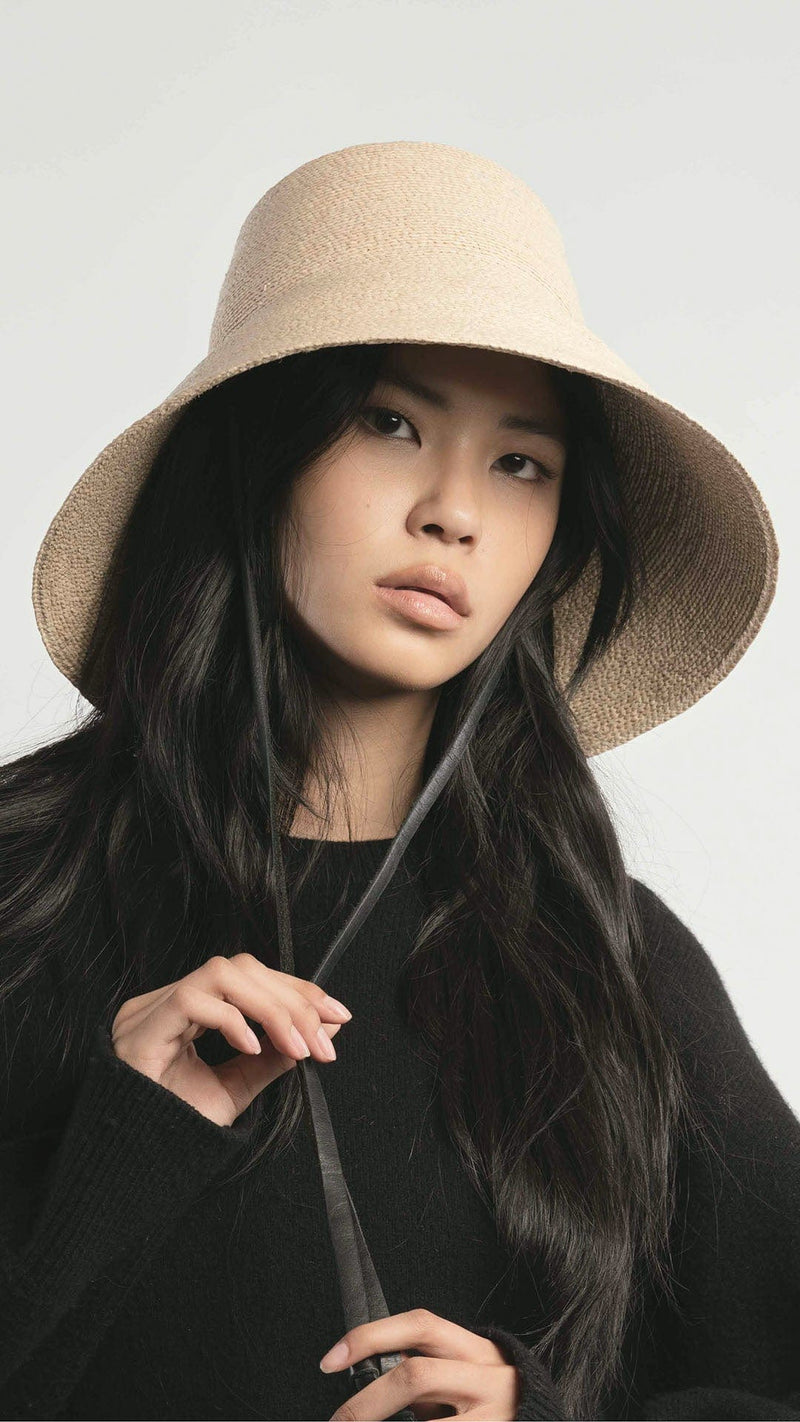 ☆人気☆HEUREUX BY STELLA☆Toile BCI Cotton Bucket Ba.g☆ Mulberry | Horizontal Striped Bucket Hat | Brighton Blue