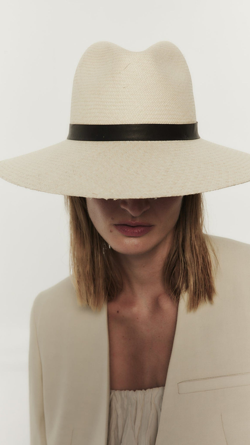 JANESSA LEONE　 DEMITRIA Janessa Leone Demetria Hat - Beige | Garmentory