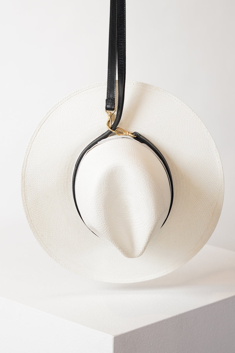 Hat Carrier | Leather - Janessa Leone, Black