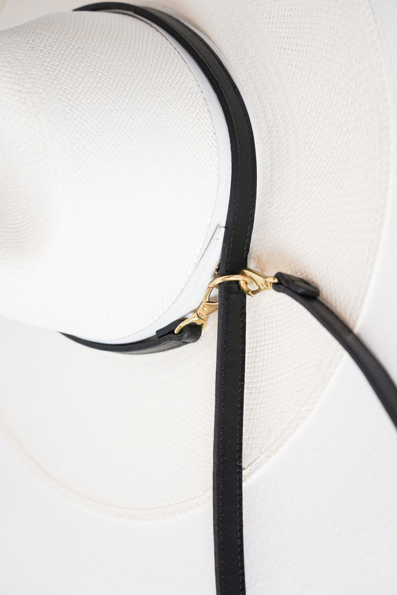 Hat Carrier | Leather - Janessa Leone, Black